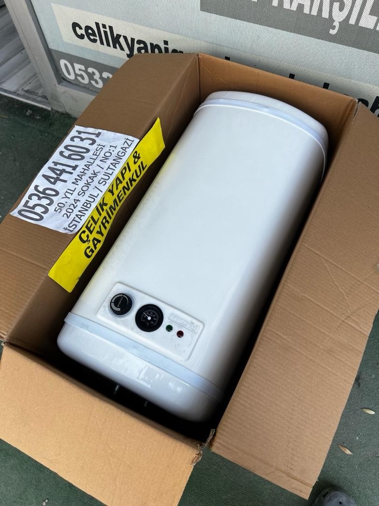 TERMOSİFON 60 LİTRE SIFIR 2 YIL GARANTİLİ ŞOFBEN BÜYÜK BOY KAPALI KUTU - 16