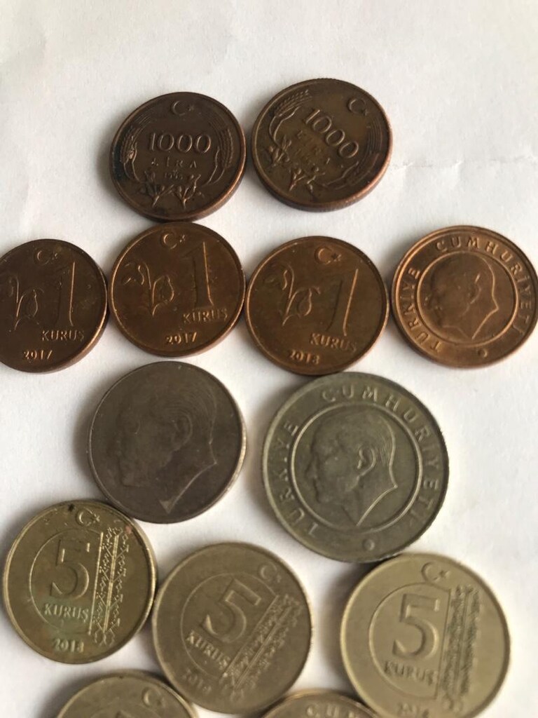 kolleksiyonluk eski madeni paralar liralar kuruşlar - 5
