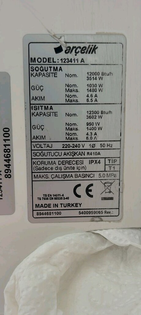 Arçelik 12 binlik invertir klima - 4
