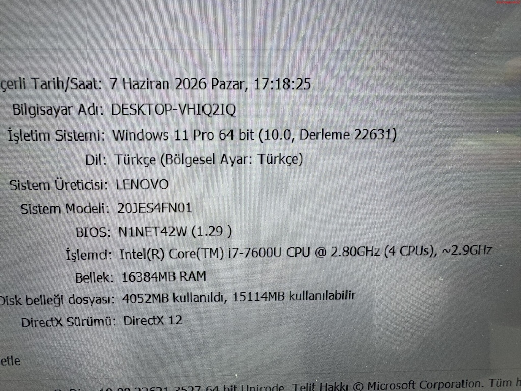 X1 YOGA İ7 7. NESİL 16 GB RAM 256 NVME TAM KATLANIR DOKUNMATİK - 6
