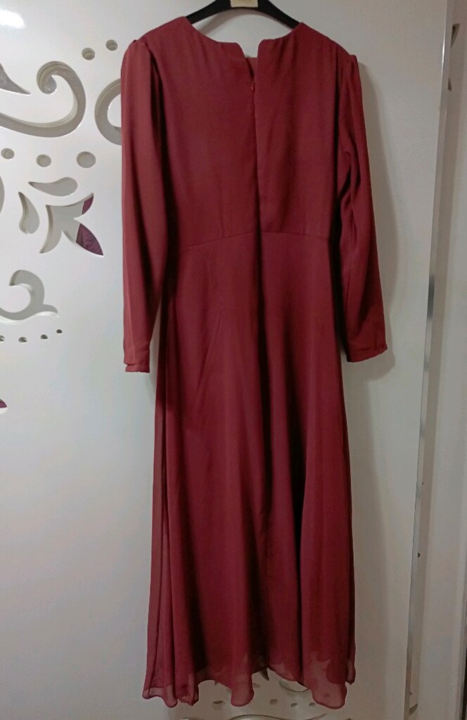 Şifon abiye elbise - 5