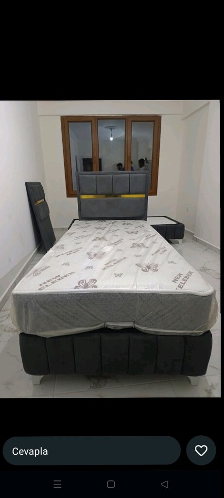 tek kişilik baza başlık yatak çelik kasa iyisi sıfır paketli ürünler s - 9