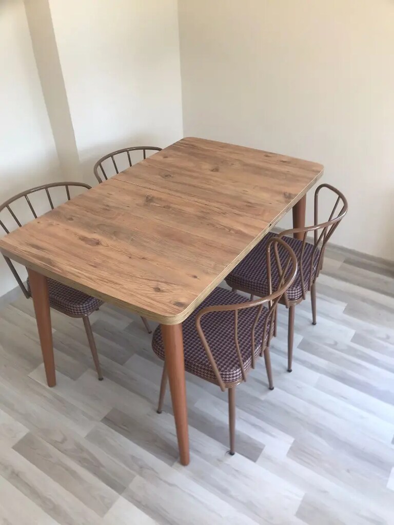 Kaliteli mdf açılabilir yemek masası takımı - 4