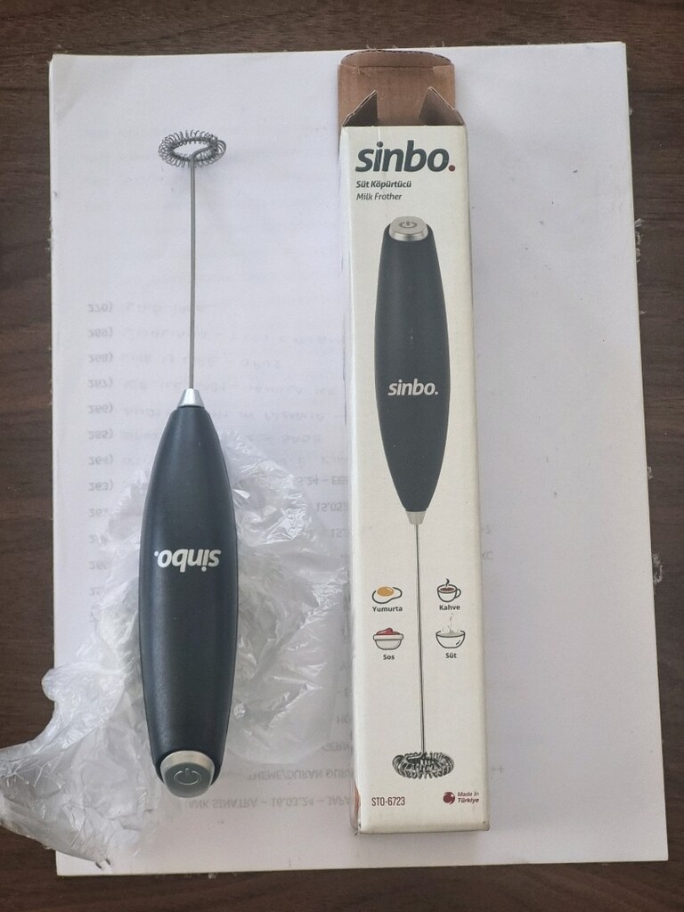 Sinbo pilli Süt Köpürtücü sıfır ( Kargo yapmıyorum)