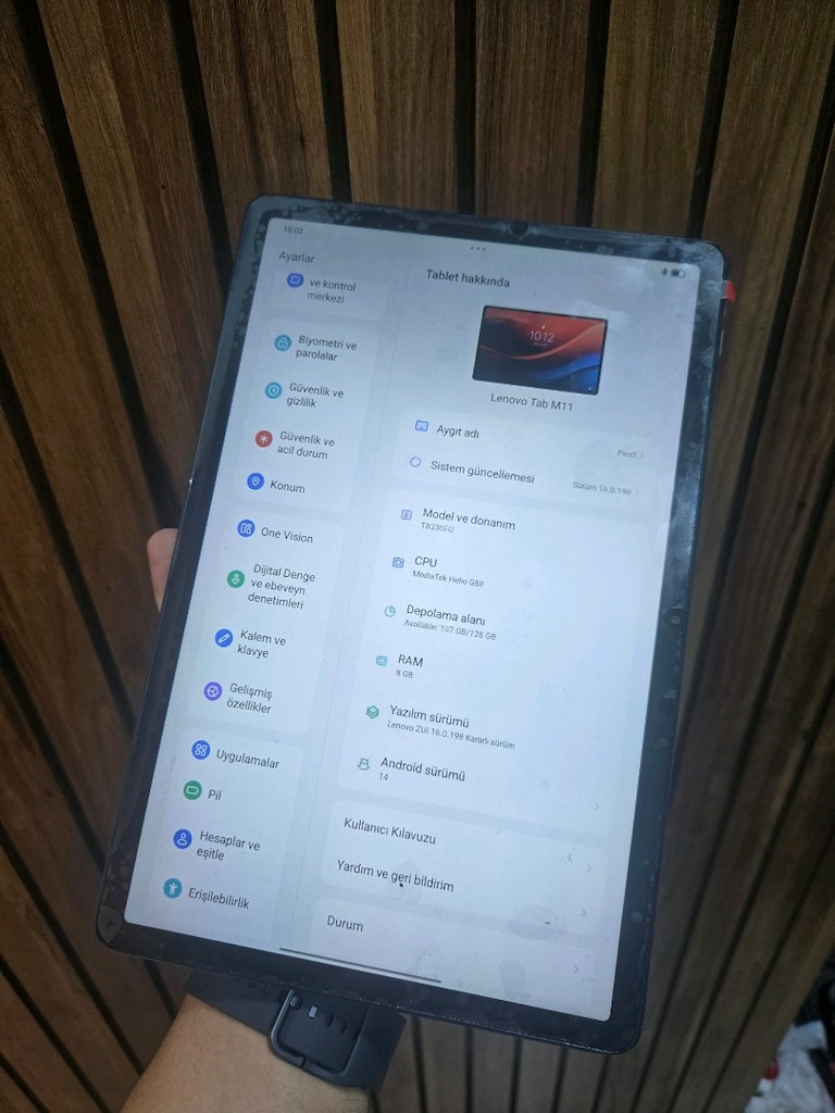 (3 AY GARANTİLİ) LENOVO M11 128 GB SIFIRDAN FARKSIZ TABLET - 2