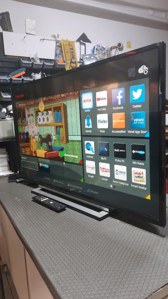 TOSHİBA 43 İNÇ 110 EKRAN UYDULU İNTERNETLİ WİFİ Lİ SMART LED TV - 2