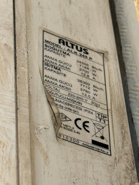 Altus ALK 245 P 24500 BTU KLİMA
