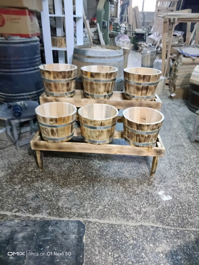ahşap kova standı - 6