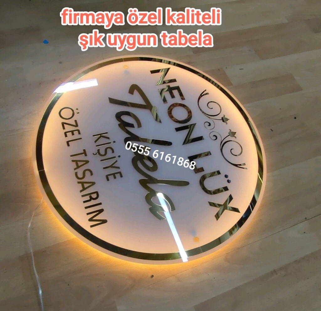apartman pansiyon mağaza firma led ışıklı tabela imalatı 60cm - 2