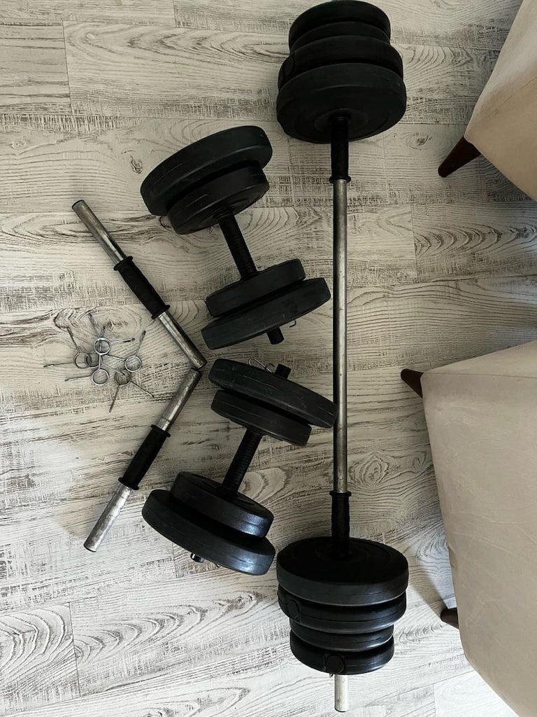 Ağırlım Seti 60 kg - Dumbell , Düz Bar - 2