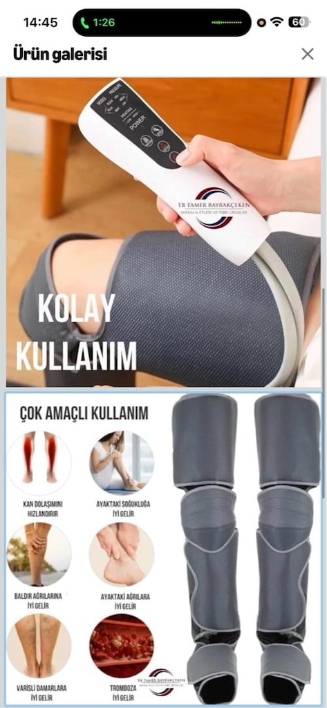 Shiatsu Masaj Aleti Lenf Drenaj/Ödem Cift Bacak - 2