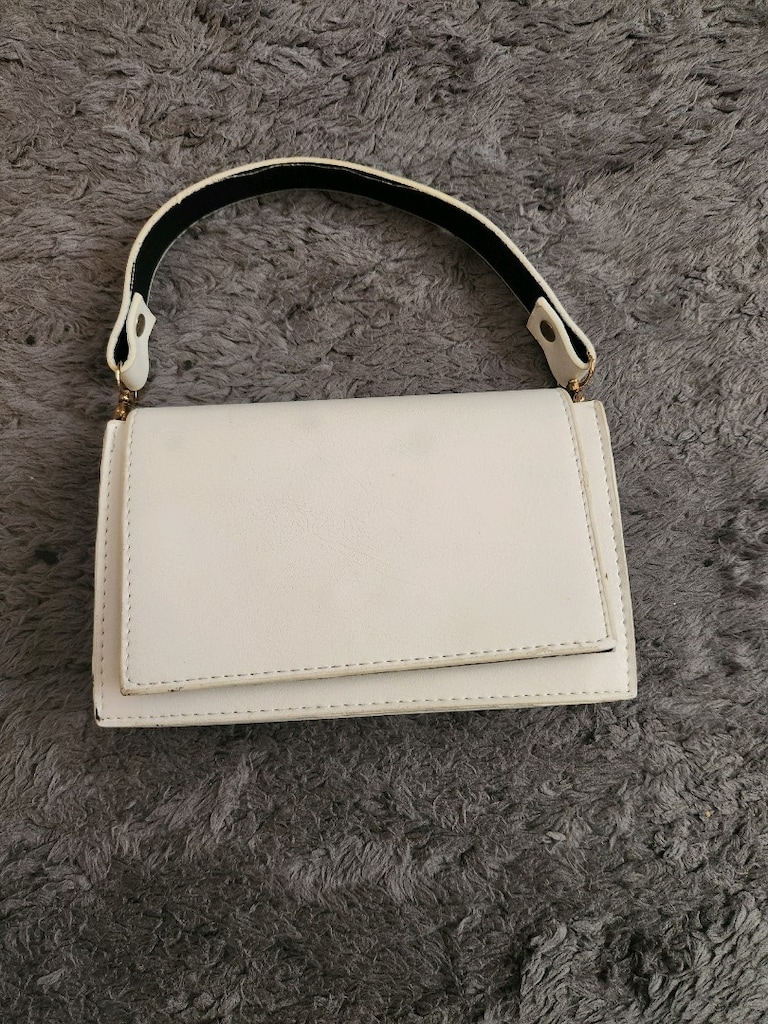 Minimalist Ekru Mini El Çantası - 2