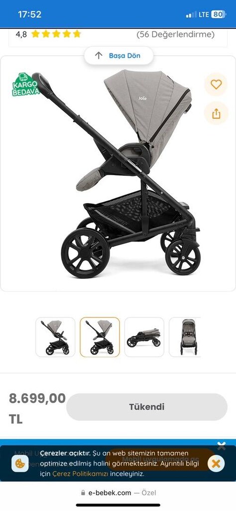 Joie chrome bebek arabası - 5
