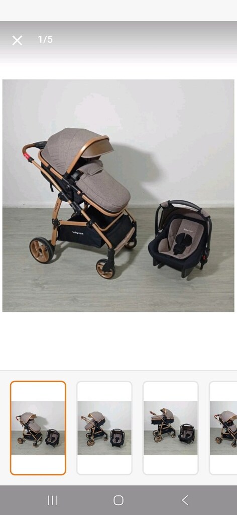 baby care safari bebek arabası seti - 6