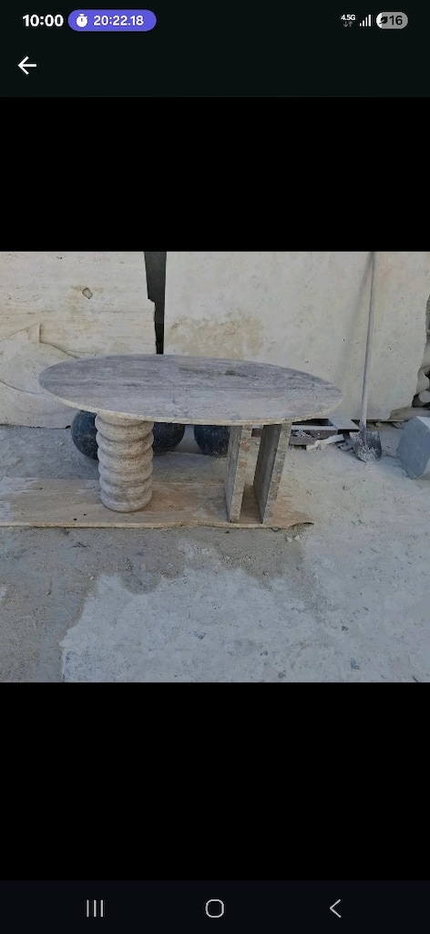 iki silindirli mermer masa ayağı - 2