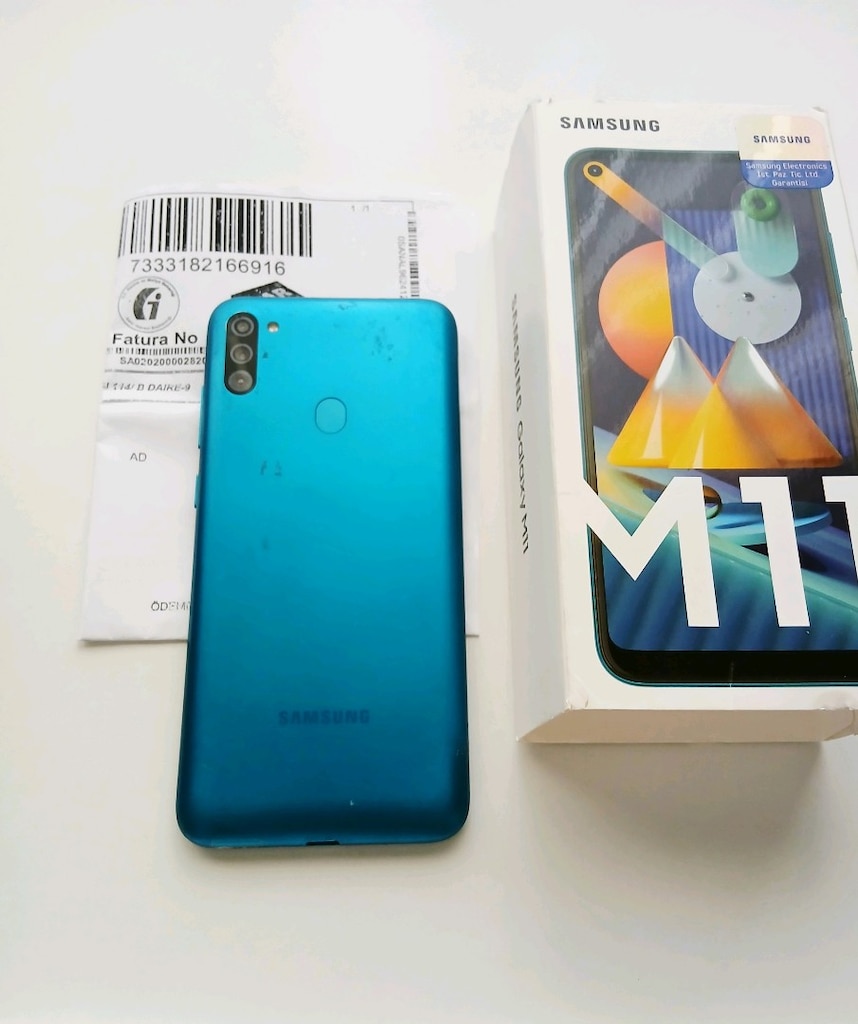 Samsung M11 4gb ram 32 gb faturalı - 2