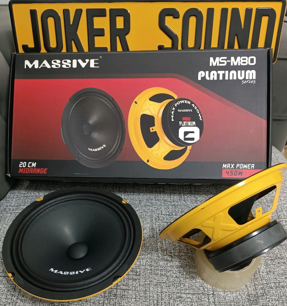 MASSİVE M80 PLATİNUM 20 CM 175 RMS 450 WATT SIFIR ÜRÜN KAPALI KUTU - 4