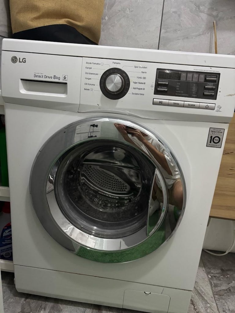 LG Direct Drive 8 kg 1200 Devir Çamaşır Makinesi (Temiz / Sorunsuz) - 2