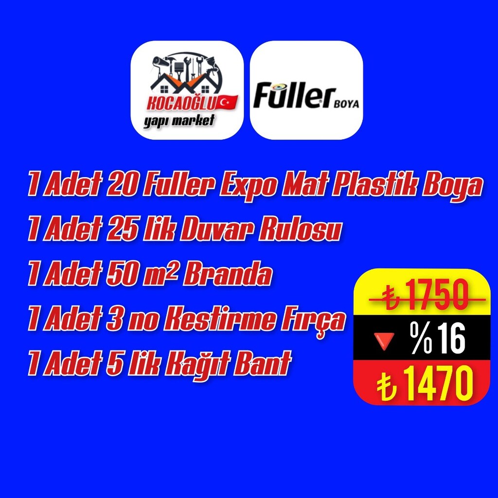 20 Kg Fuller Expo Mat Plastik Boya Paketi - 2
