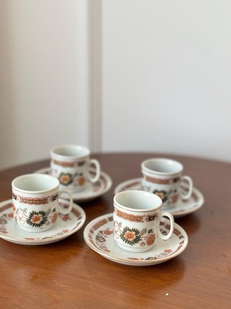 Vintage Çin Damgalı Fincan Takımı - 8