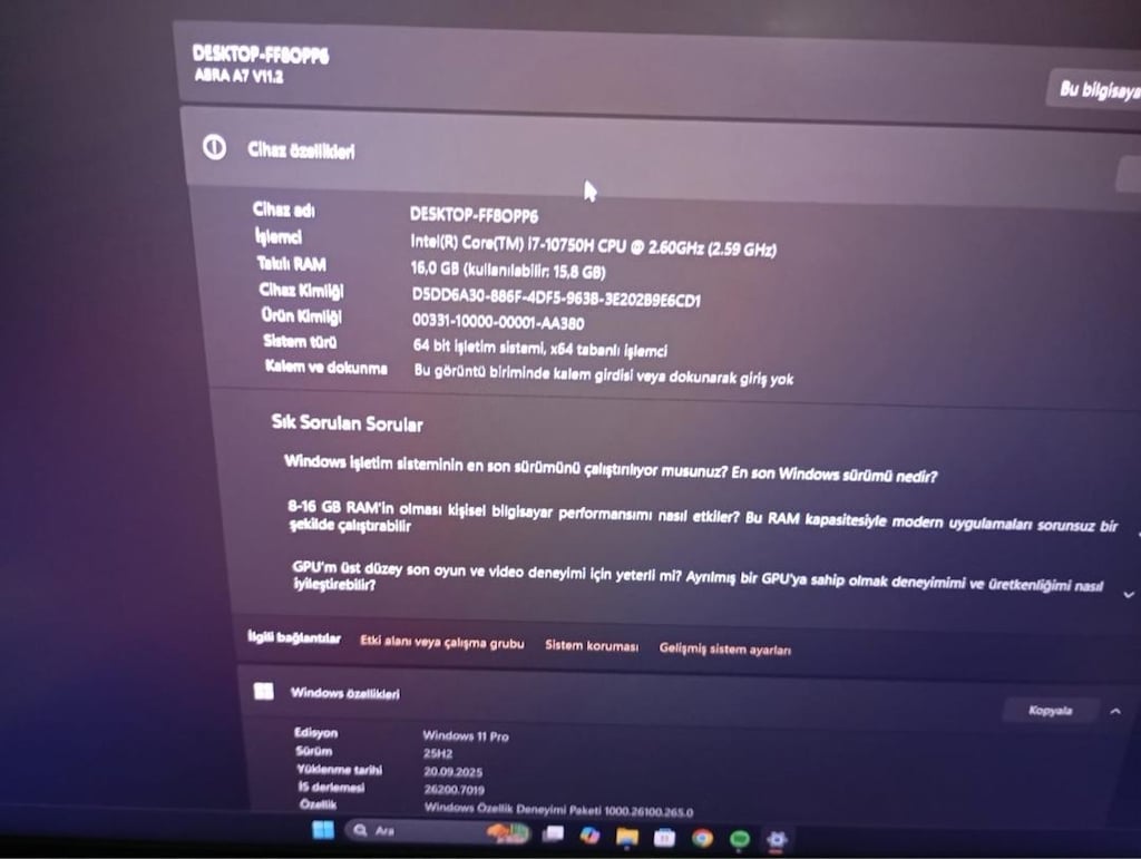 Monster Gaming Laptop İ7 Oyun bilgisayarı - 4