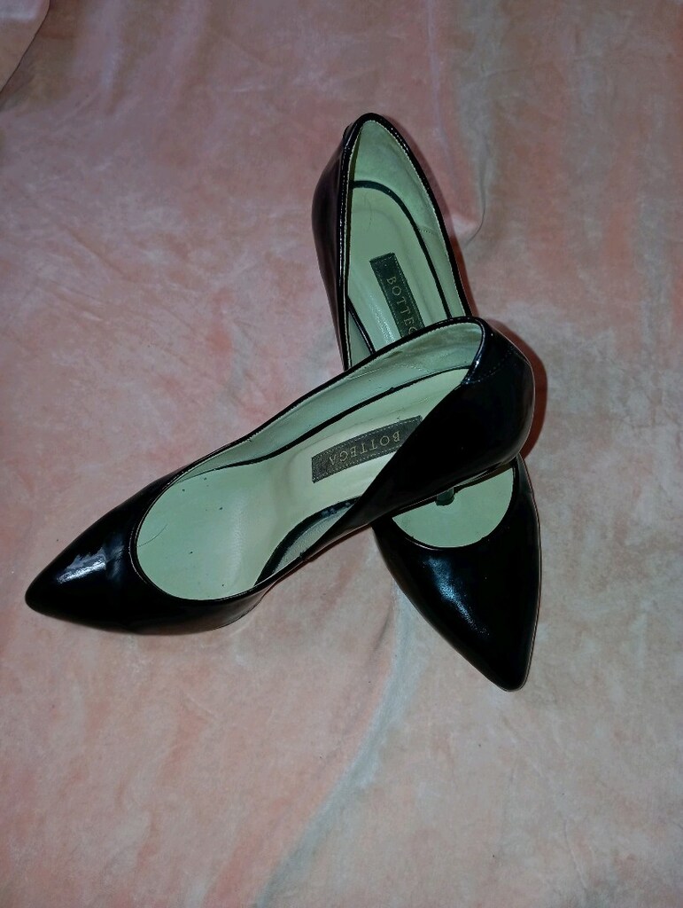 stiletto siyah botega vanetta 39 orjinal