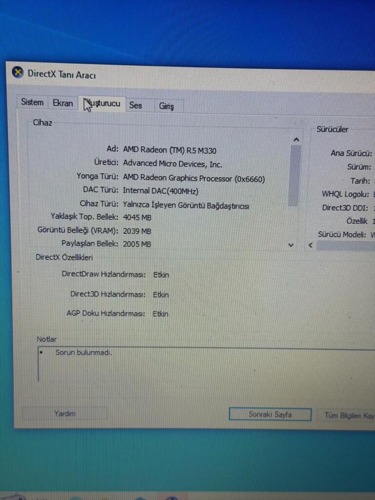 HP Dizüstü Laptop i3-6006 İşlemcili - 4