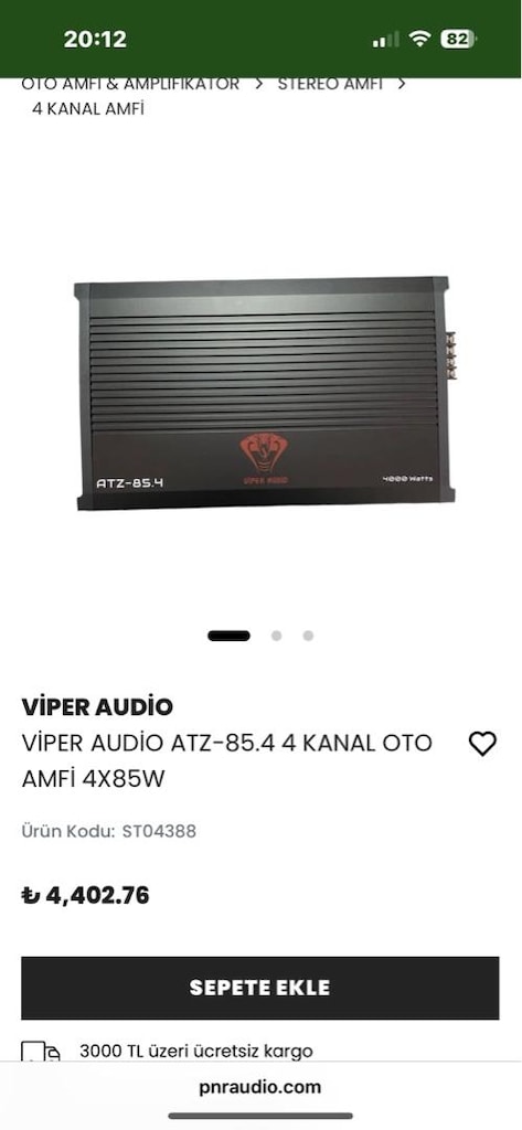 Viper 4.85 oto amfi - 3