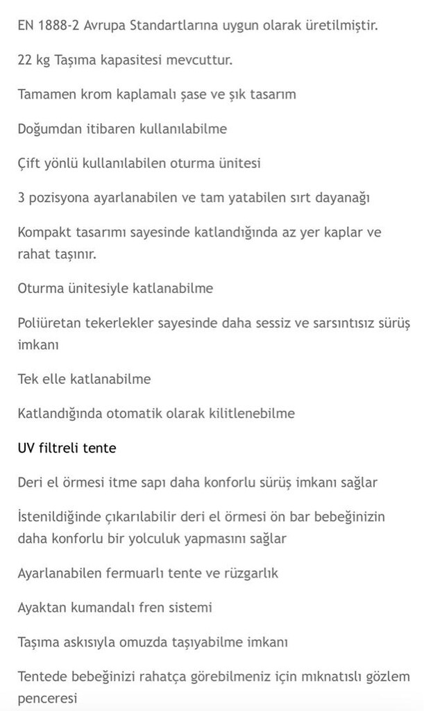 Bebek Arabası Kraft Kenya Tertemiz - 2
