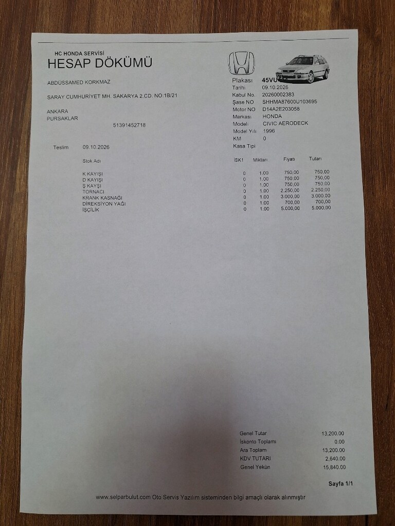 96 model honda civic 1.4i - 14