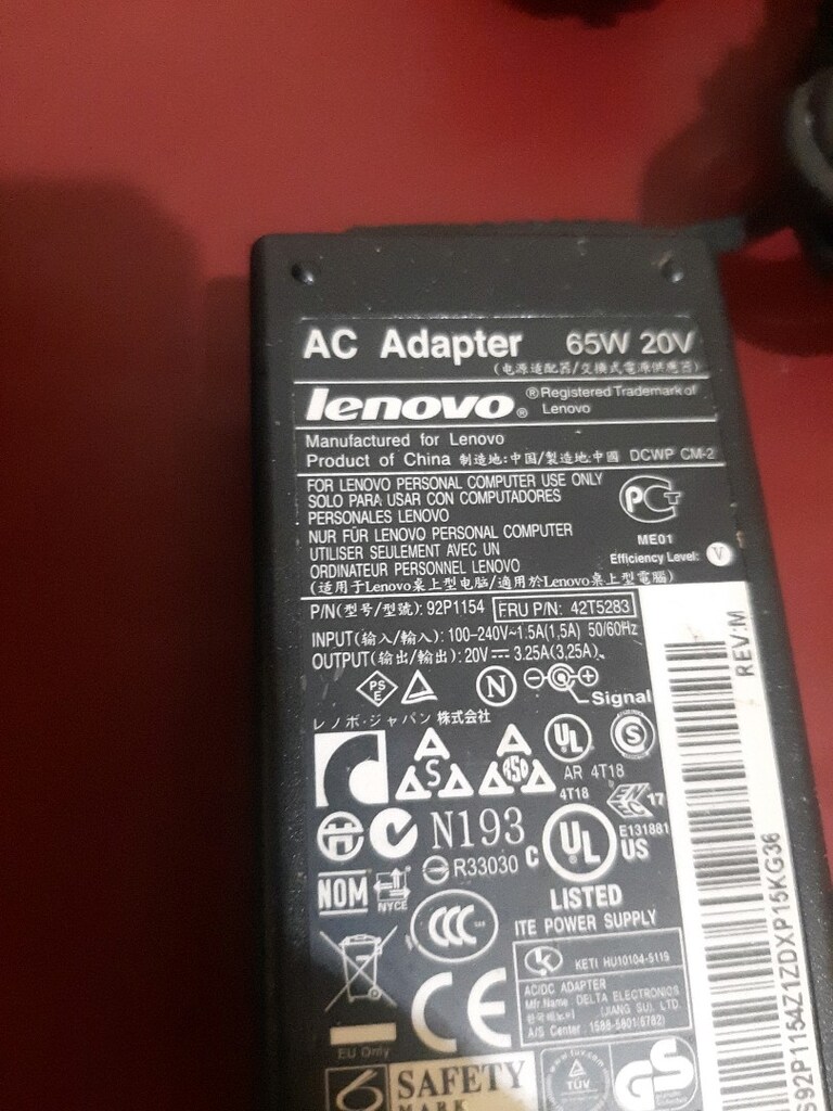 lenovo 20v 3.25a dcwp cm-2 - 3