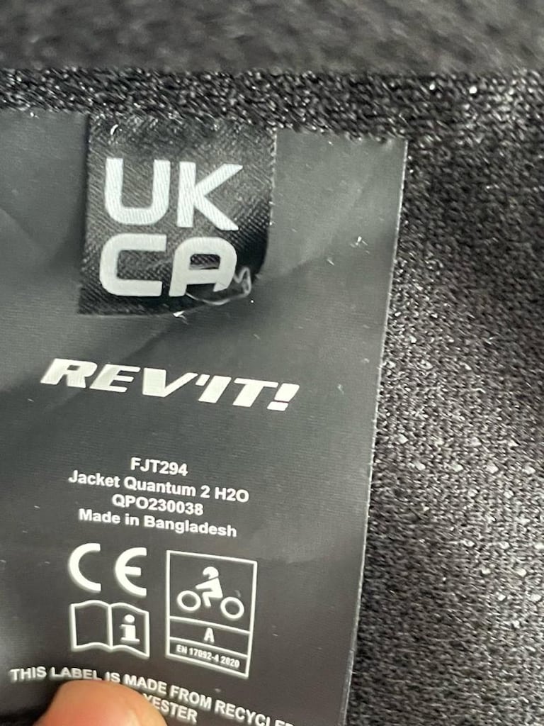 Sıfır REV'IT! Quantum 2 H2O Mont - L Beden (Orijinal Seesoft L2 Sırt K - 6