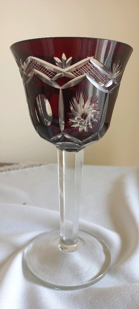 Vintage Bohemia kristal kadeh - 3