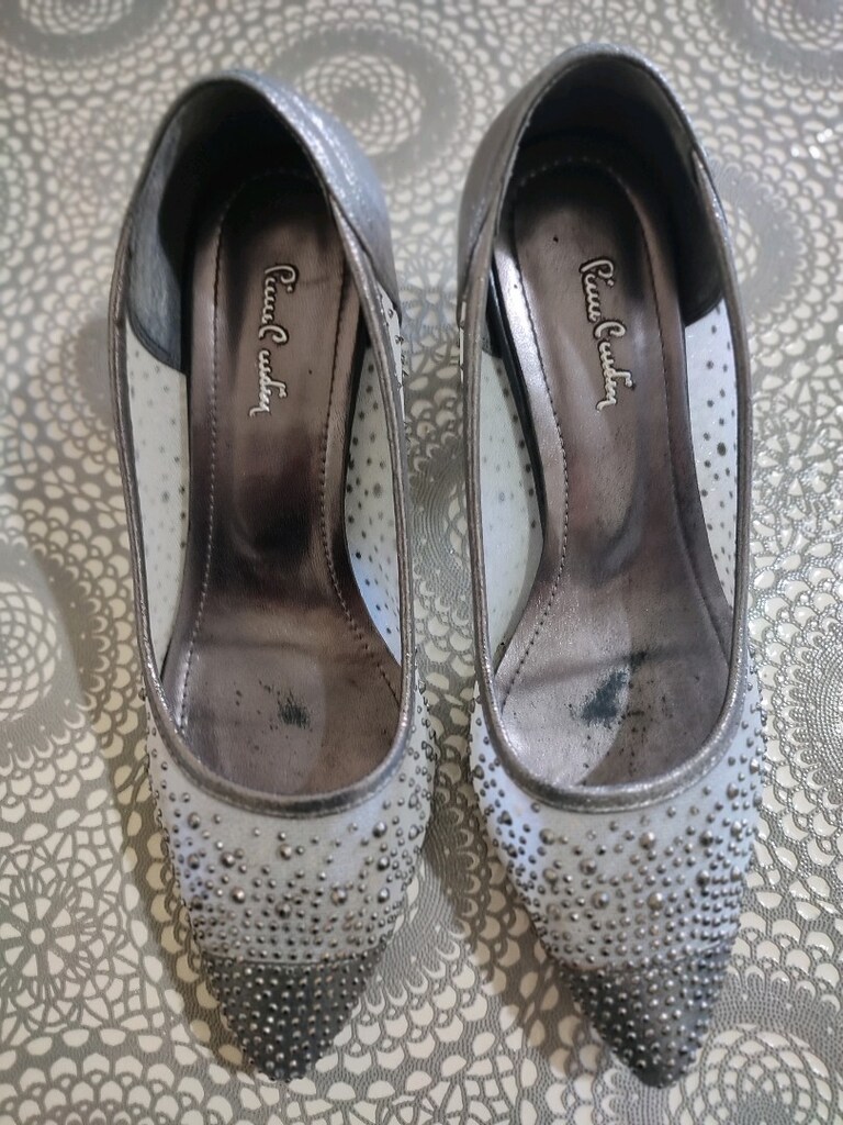 pierre cardin gümüş taşlı abiye ayakkabı - 2