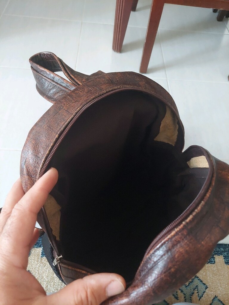 Çok şık Bayan Deri sırt çantası - 5