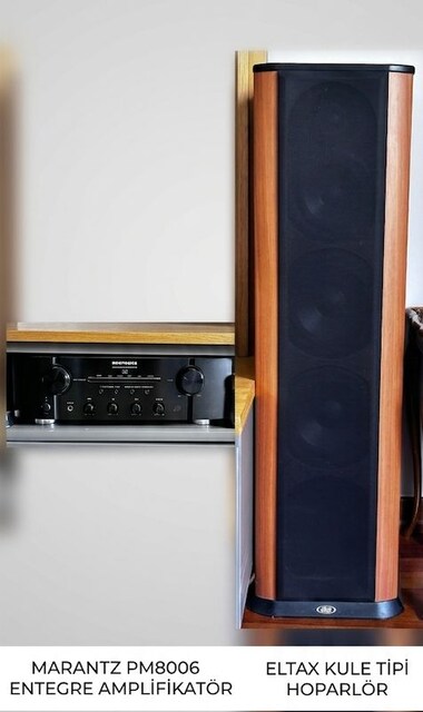marantz amplifier ve eltax kule hoperlorları ile beraber.
