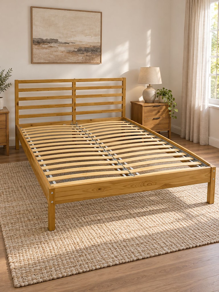 2. EL AHŞAP IKEA ÇIFT KIŞILIK KARYOLA - 2