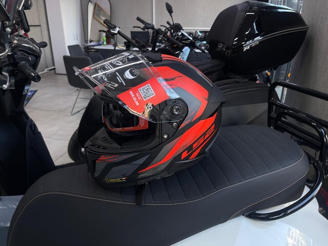 LS2 STREAM 2 MAT SİYAH KIRMIZI 1 ADET S BEDEN KASK MOTORSİKLET KASKI