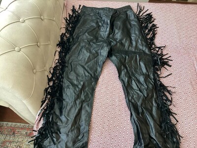 Harley Davidson püsküllü chaps pantalon boy 102 en 40 paça 27 iyi