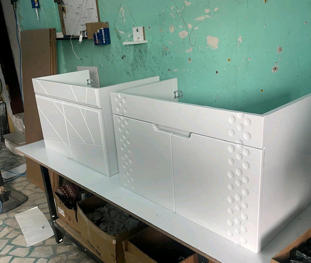 80 cm mebran kapaklı banyo dolabı modelleri - 2