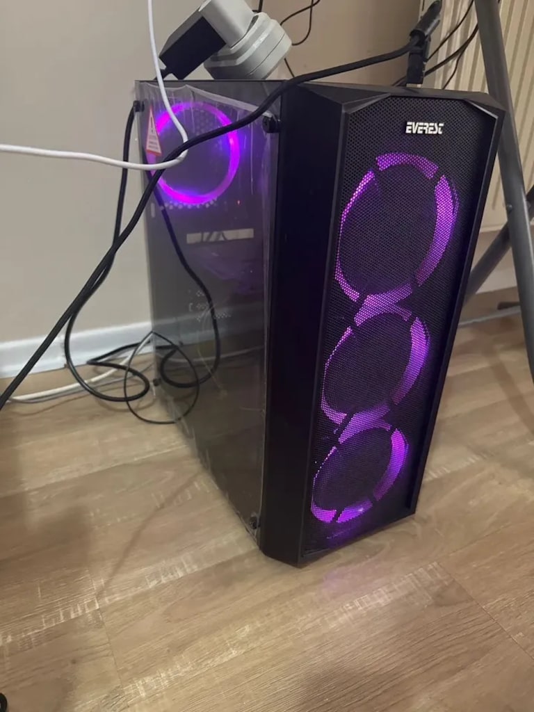 Full Set Oyuncu Bilgisayarı | Ryzen 5 5500 + RX 6600 + 200Hz Monitör - 2