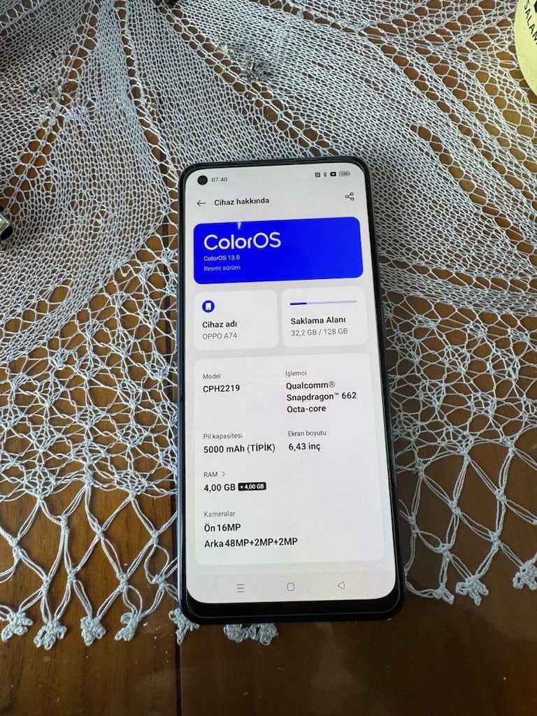OPPO A74 SIFIR AYARINDA - 5