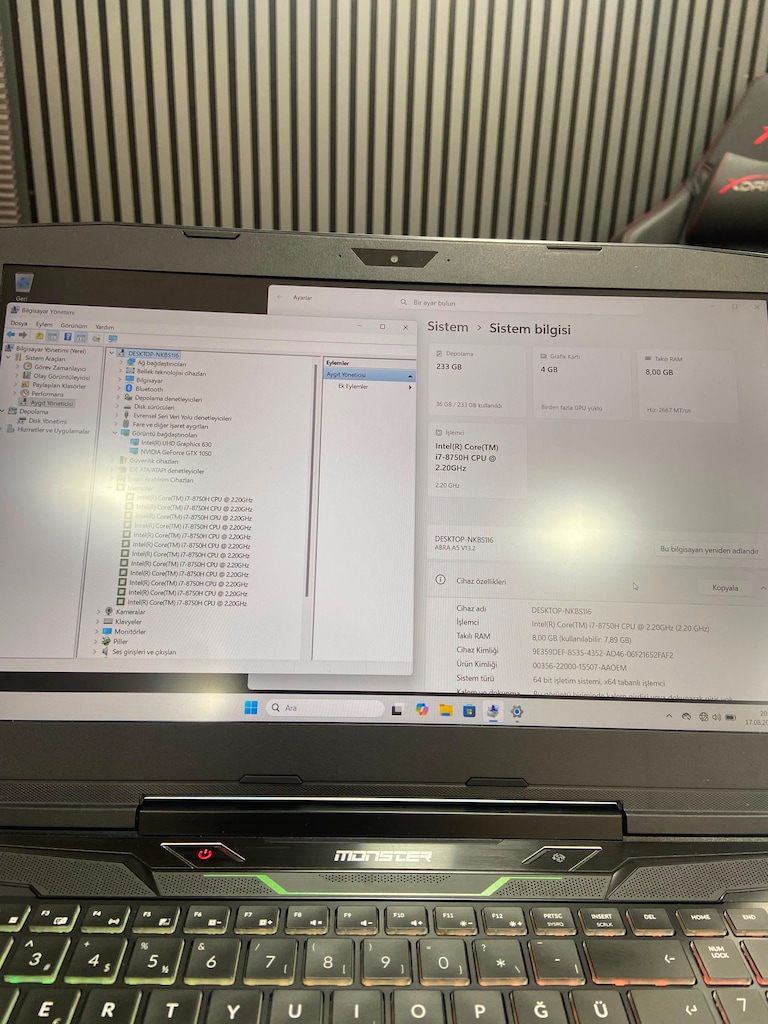 *ONLİNE TEKNOLOJİ*FIRSAT LAPTOP İ7 GTX 1050 EKRAN KARTLI - 5