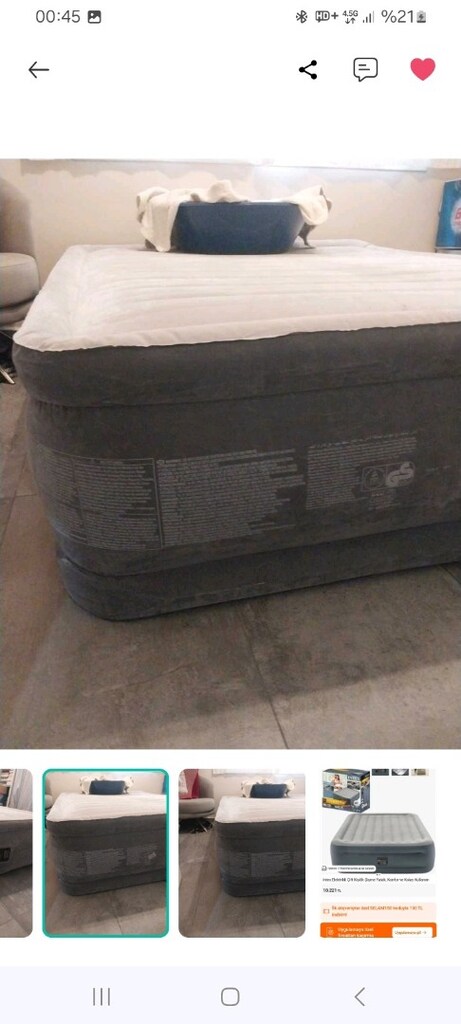 İNTEX ELEKTRİKLİ ŞİŞME YATAK - 13