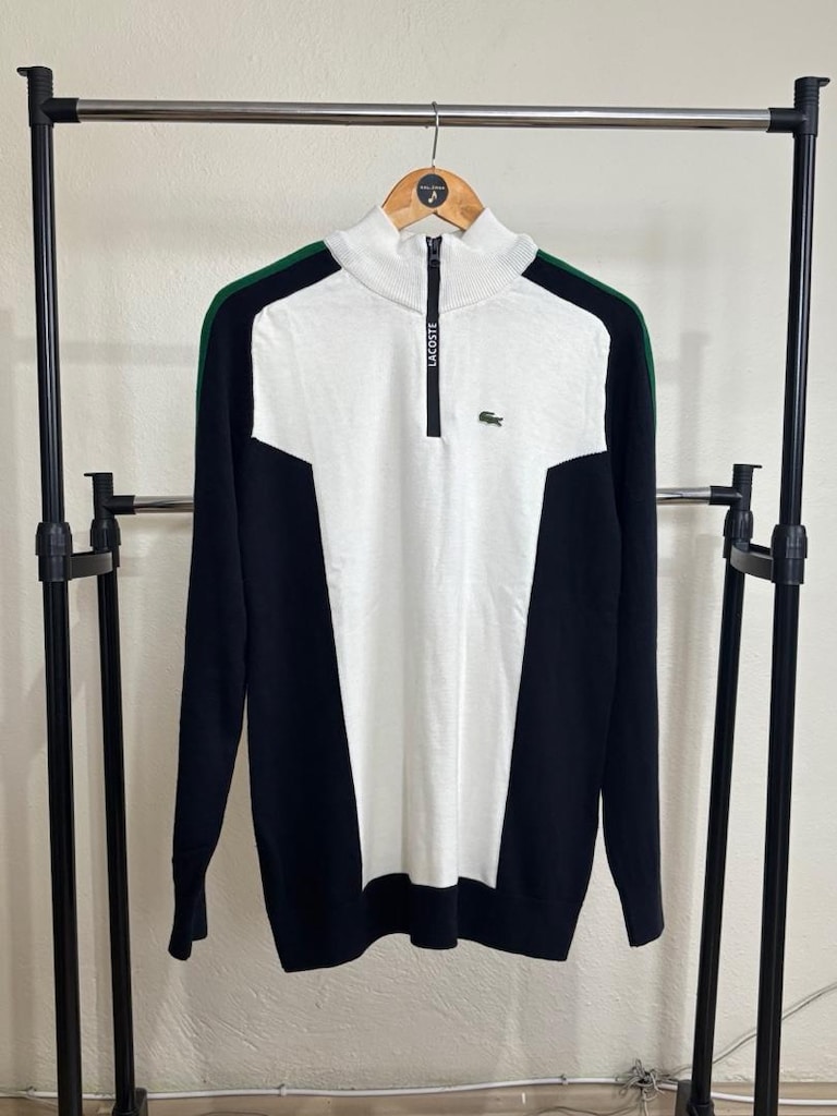 Lacoste Erkek Yarım Fermuarlı Kazak
