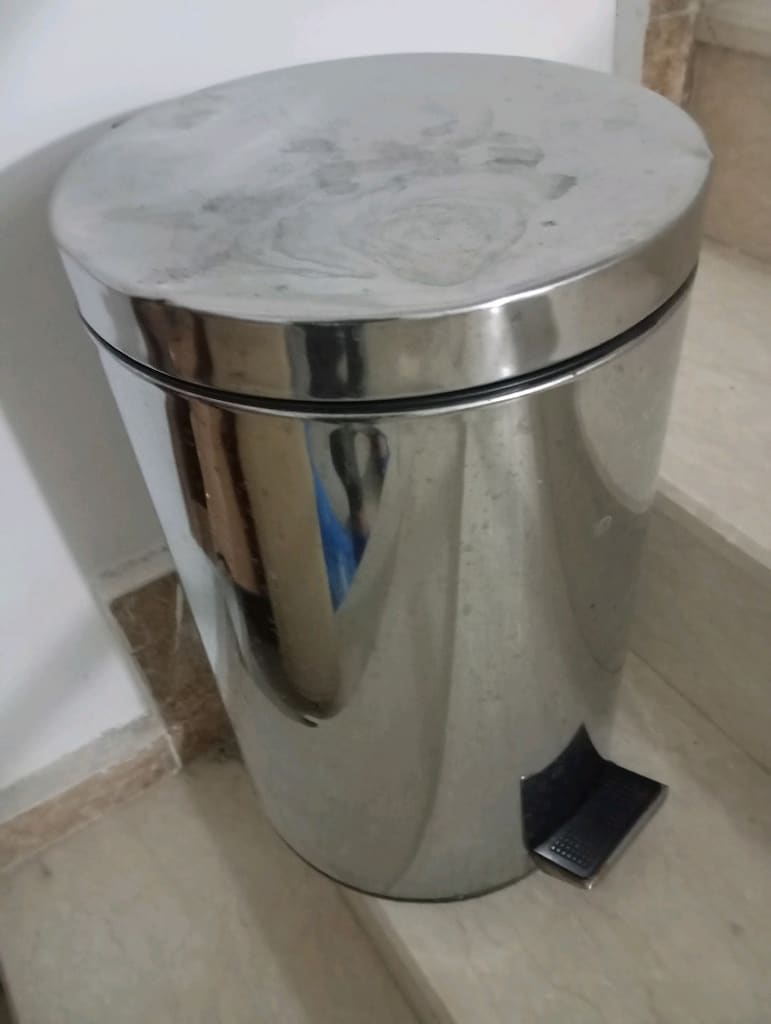 Metal çöp kovası otomatik açma 12 litre temizMetal çöp kovası otomatik - 4