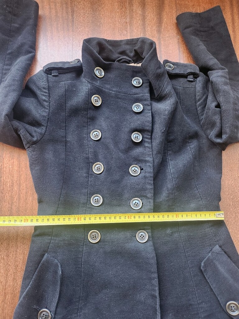 MANGO SUIT PETIT SİYAH PAMUK KABAN - 18