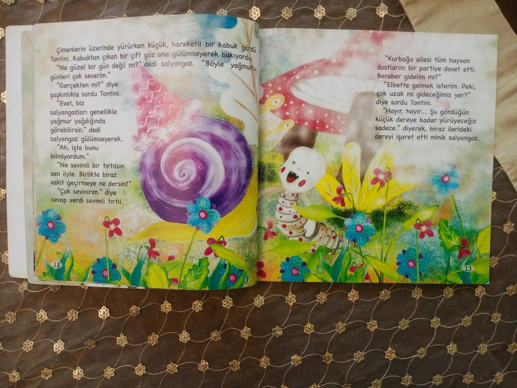 Okul öncesi 3 - 6 yaş çocuk kitabı Tırtıl Tontini ve Neşeli Aydede - 5