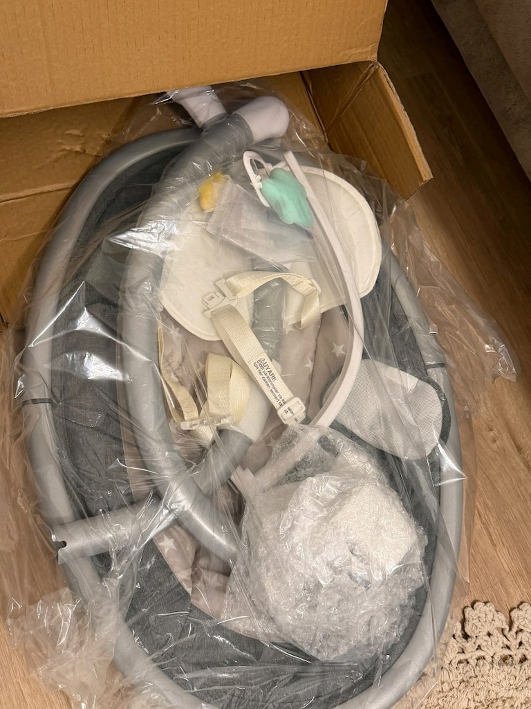 Huggy Nest Otomatik Sallanır Anakucağı Beşik - 2