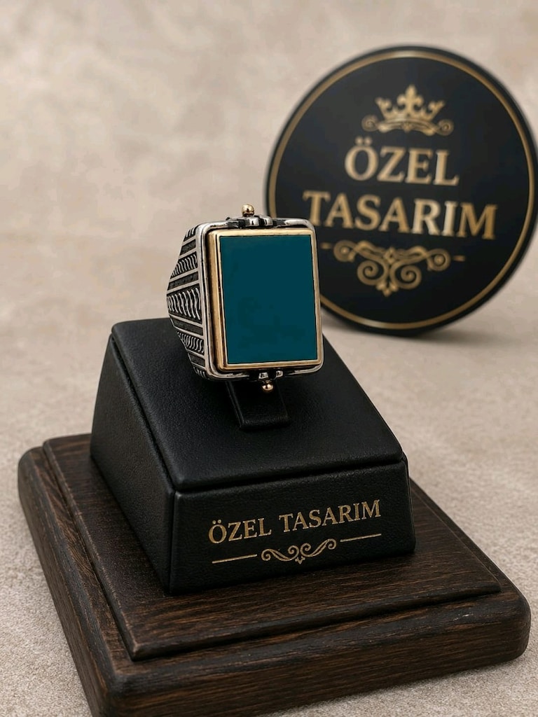 925 Ayar Fenerbahçe Gümüş Yüzük - 8